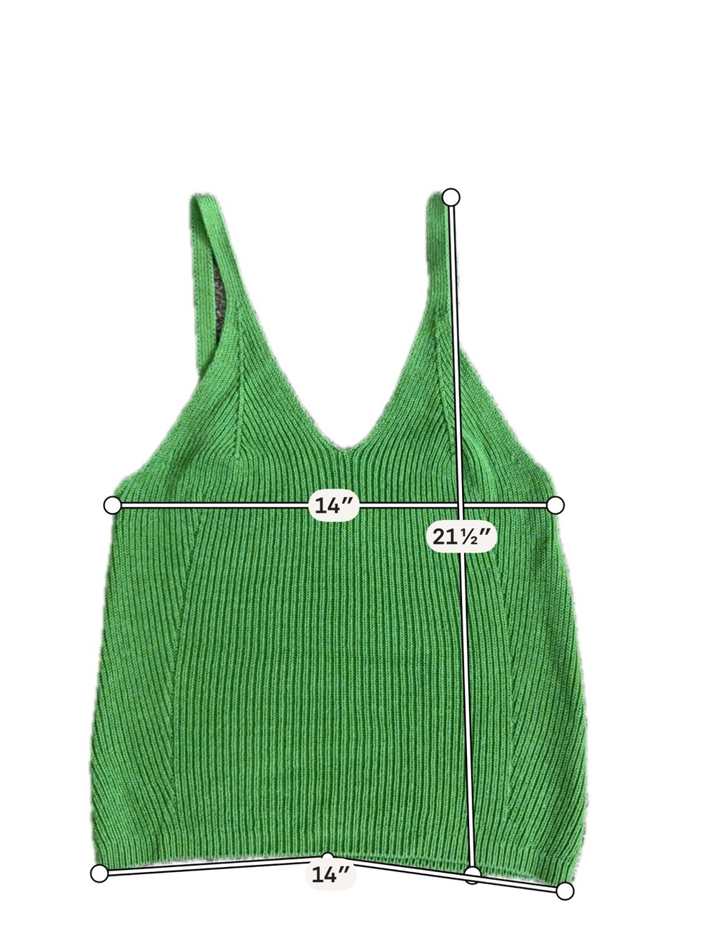 Anthropologie Maeve Emerald Green Knit Cami - Picture 8 of 8